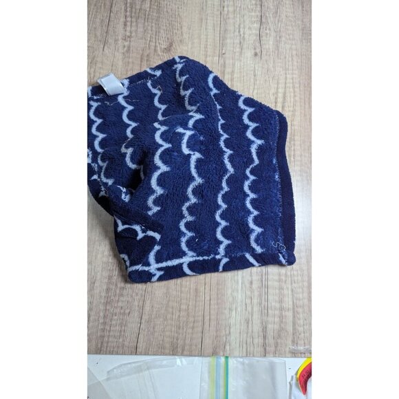 HB Whale Shark Baby Security Blanket  lovey Blue & White Waves 14" - Picture 4 of 7